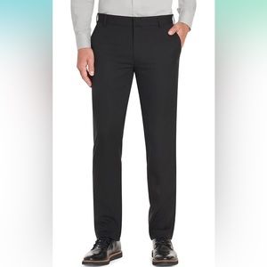 Van Heusen Men's Big and Tall Traveler Stretch Flat Front Dress Pant, B, 34W 32L